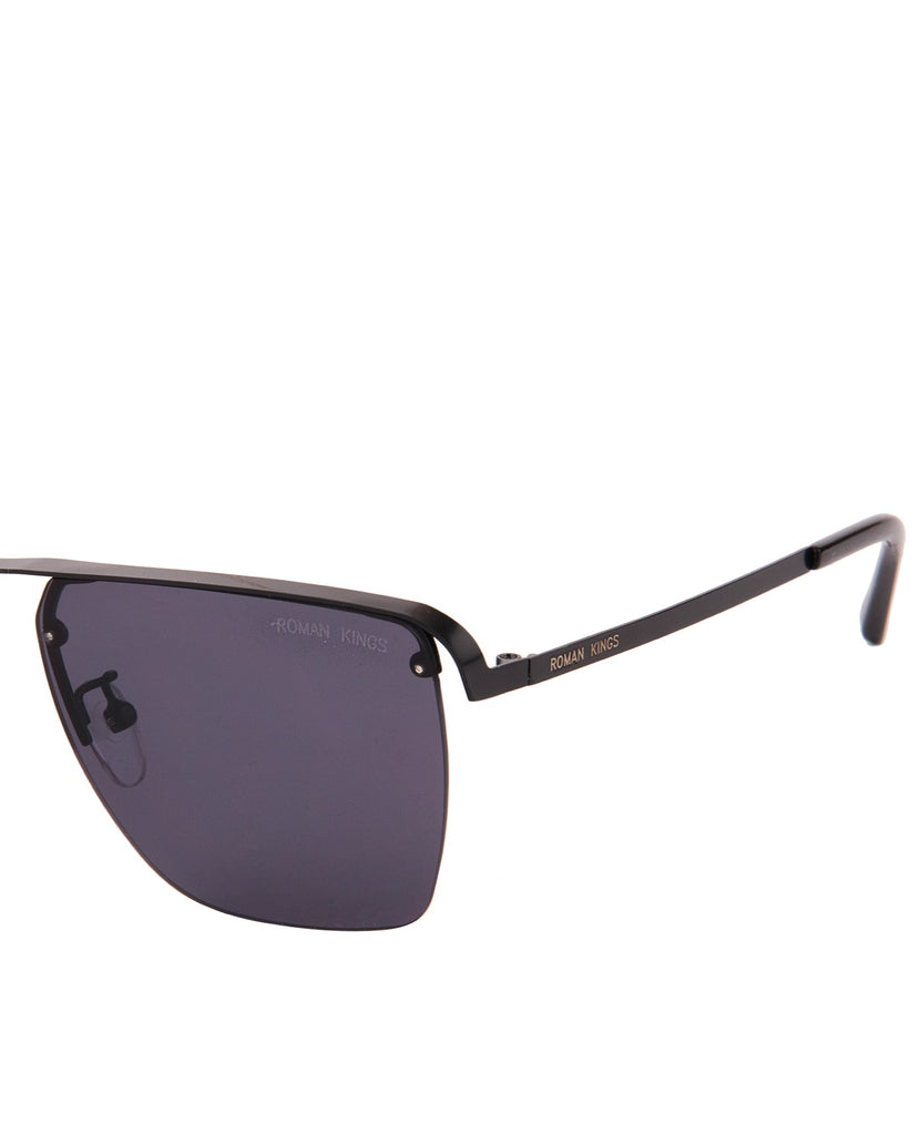 Square Shape Black Frame Black Lens Sunglasses