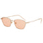Andreas Trapezoid Silver Pink Women's Sunglasses