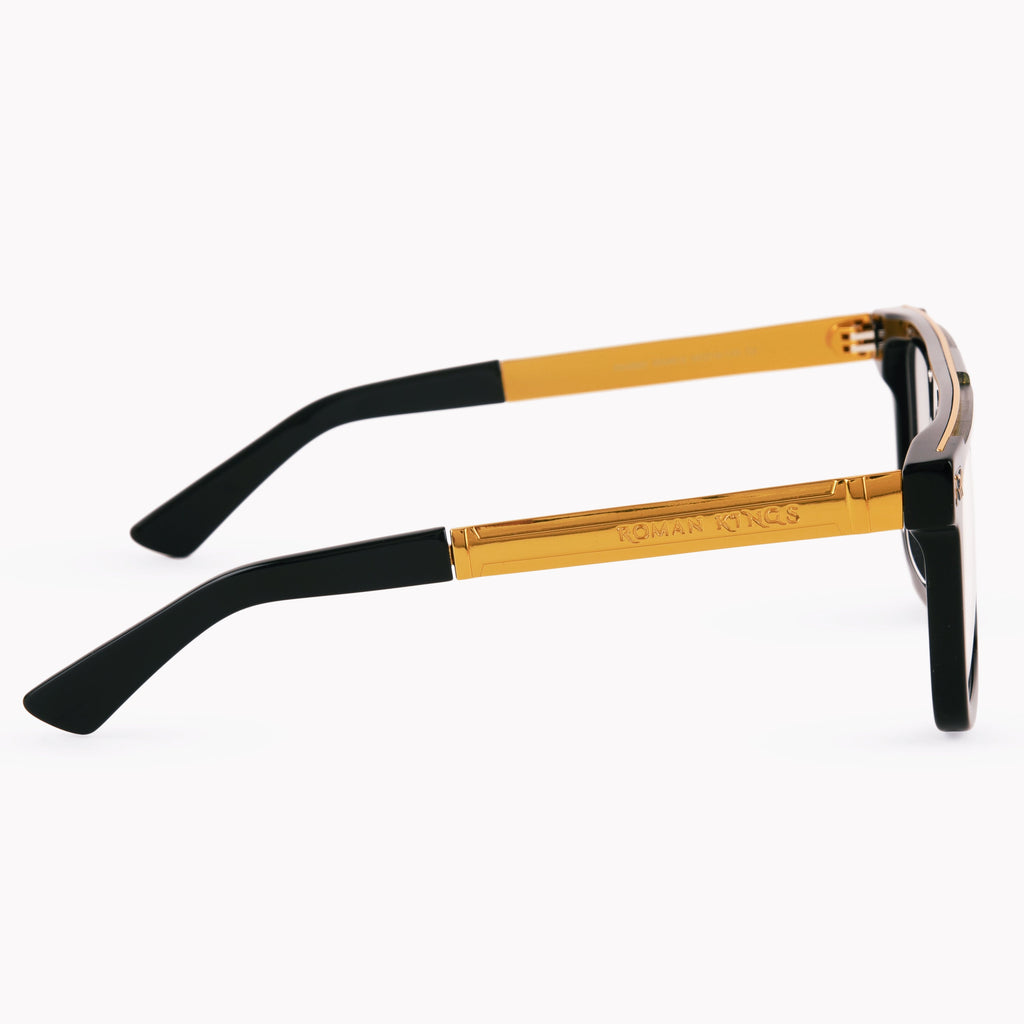 Rambo Gold Transparent Prescription Sunglasses